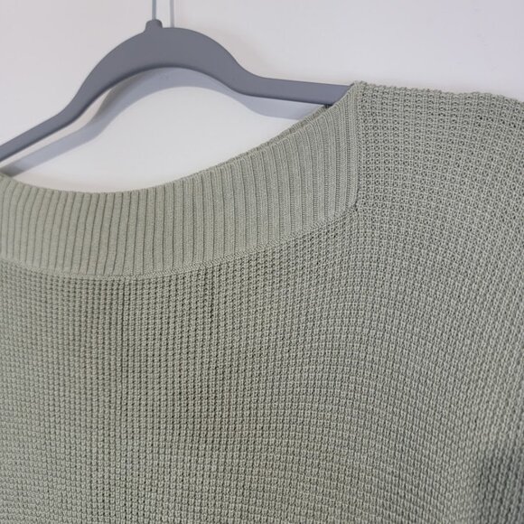 Lululemon Forward Flow Cape Poncho One Size Sage Green Cashmere Blend Lagenlook - Picture 3 of 10